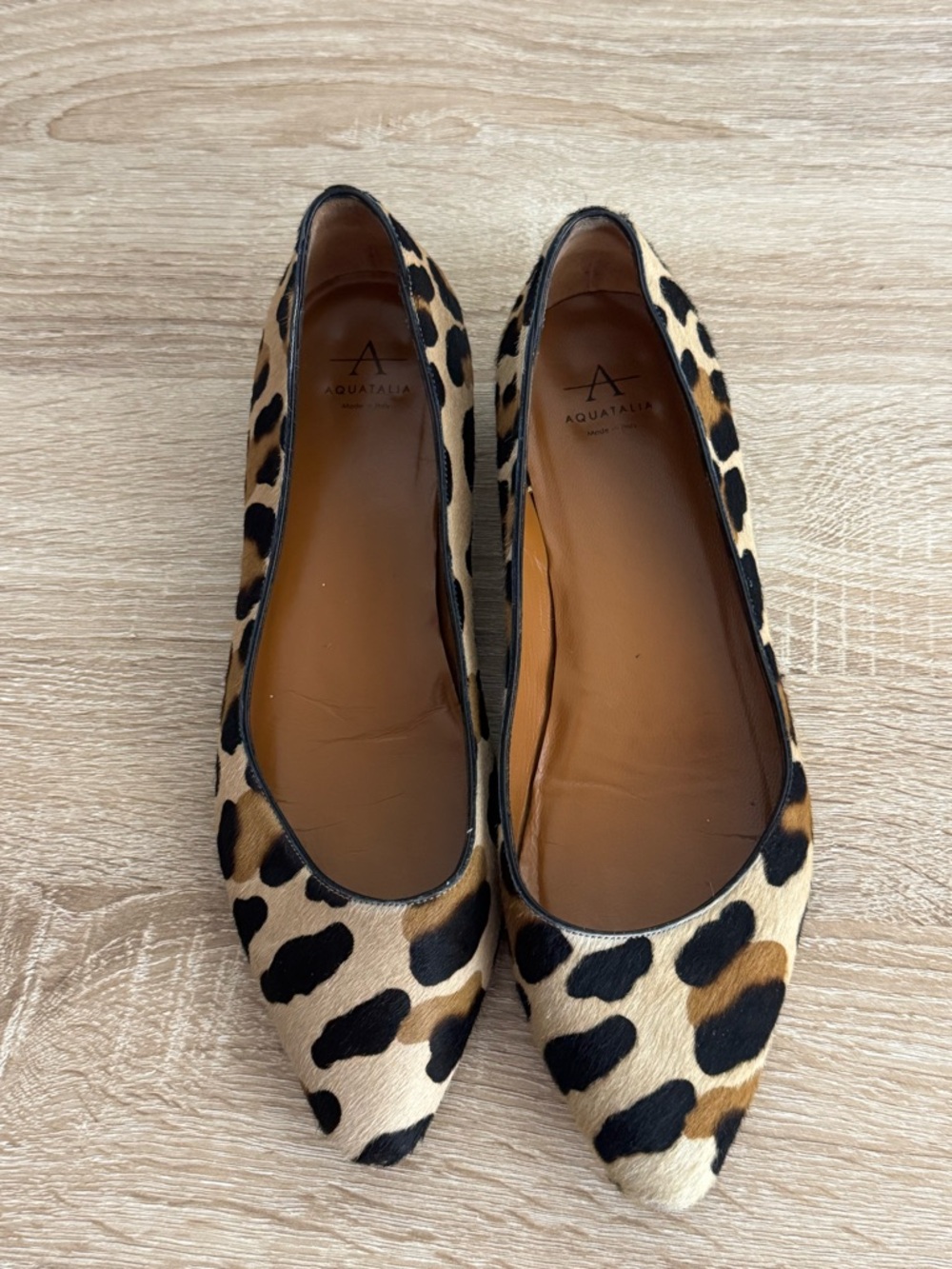 Aquatalia Penina Calf Hair Pumps Pointed Toe Shoes Size 7 - Picture 3 of 12